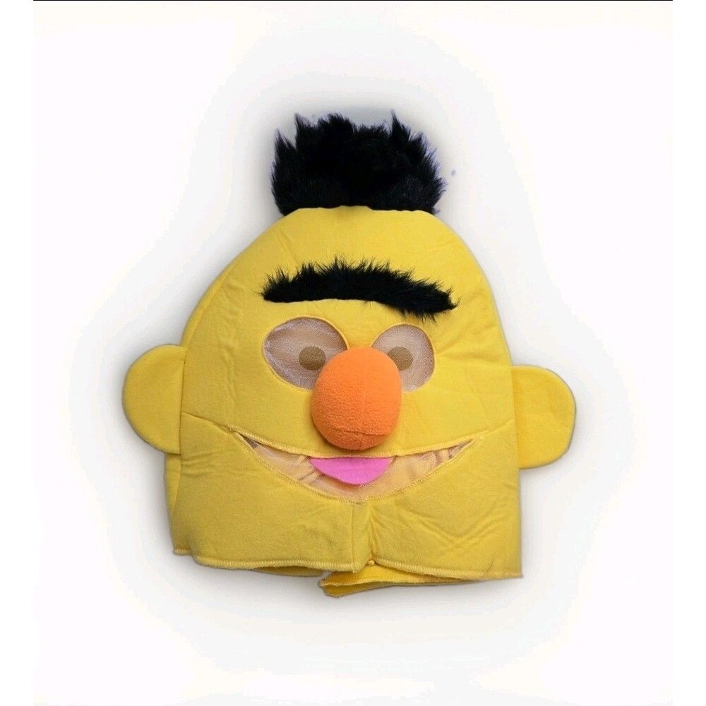 Vintage Sesame Street Bert Full Head Mascot Costume Mask Adult Halloween Muppet